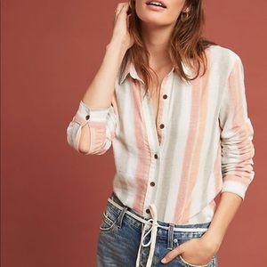 Anthropologie sunstripped button down shirt